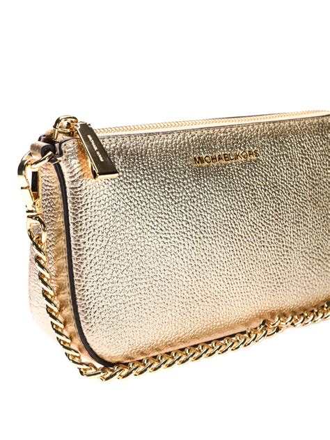 portefeuille michael kors wristlet gold|michael kors gold wristlets.